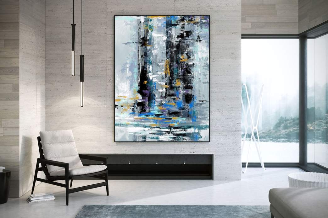 knife textured wall art